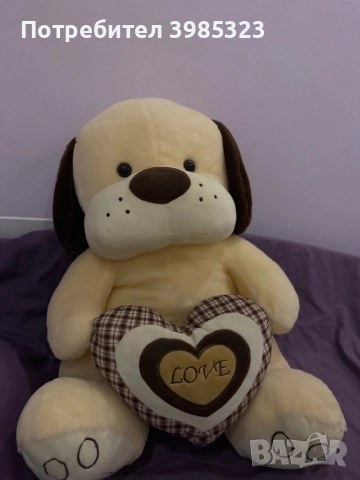 Голяма плюшена играчка куче, снимка 2 - Плюшени играчки - 52323198