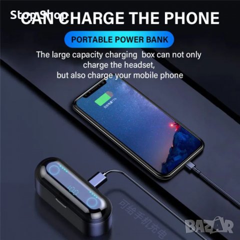 Безжични слушалки Bluetooth wireless headset , снимка 4 - Bluetooth слушалки - 37309073