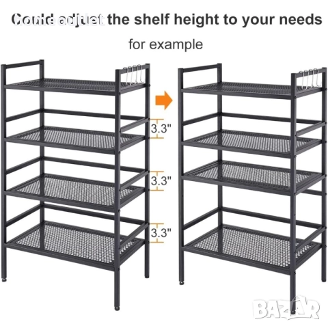 ПРОМОЦИЯ Метален стелаж за съхранение с висока товароносимост JINHUI X001GQAQYF, снимка 8 - Етажерки - 52801266