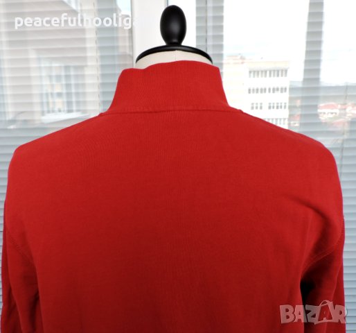 Napapijri Men's Red Long Sleeve Full Zipped Casual Track Jacket  - мъжко горнище размер L, снимка 8 - Суичъри - 43252709