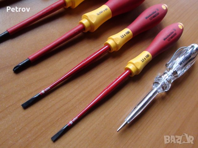 Weidmüller / Wiha - Made in Germany - PROFI VDE 1000 V Висококачественни ЧИСТО НОВИ Корави Отверки!!, снимка 3 - Клещи - 39203611