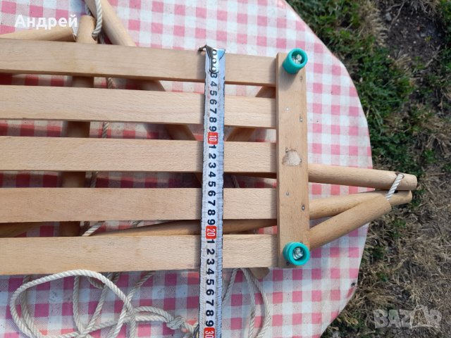 Стара детска дървена люлка, снимка 7 - Антикварни и старинни предмети - 33322349