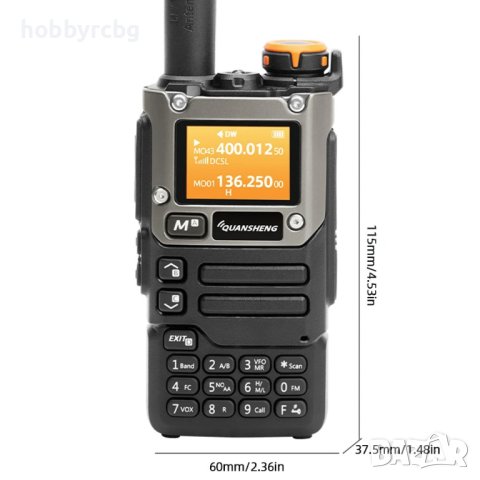 Радиостанция QUANSHENG UV-K5 (8) 5W 50-600MHz подобрен дизайн, снимка 14 - Екипировка - 43845376