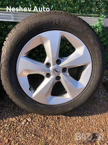 4бр. алуминиеви джанти с гуми от Nissan Qashqai 17 цола., снимка 4 - Гуми и джанти - 52819848