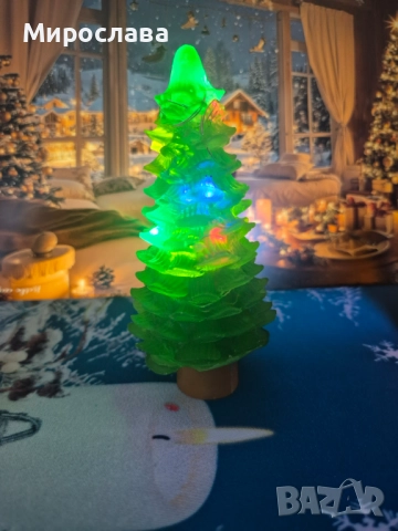 Коледни светещи декорации от глицеринов сапун – уникален сет, снимка 5 - Декорация за дома - 52248415