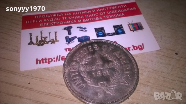 dollar-индианец-4,5см-за колекция-1851, снимка 9 - Колекции - 27497286