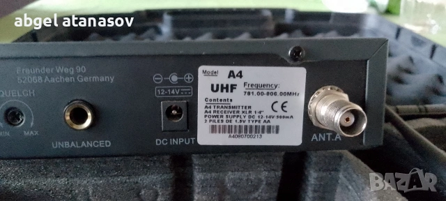 Продавам безжичен микрофон HED,модел А4