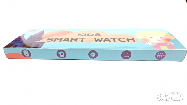 Нов Детски Смарт Часовник - Син Цвят, снимка 5 - Смарт гривни - 52923322