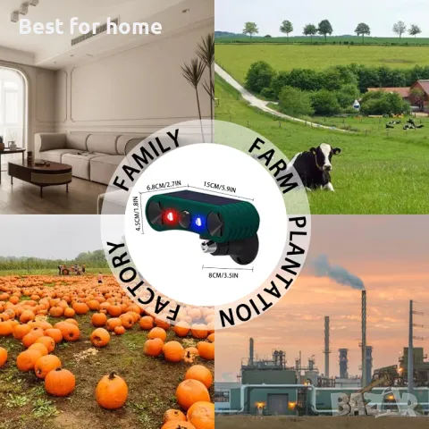 Соларна аларма със сензор за движение и обхват до 8 метра  QXMH, снимка 8 - Други - 50219177