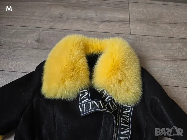 Уникално палто / яке VALENTINO от естествена кожа и естествен косъм , снимка 3 - Якета - 49269142