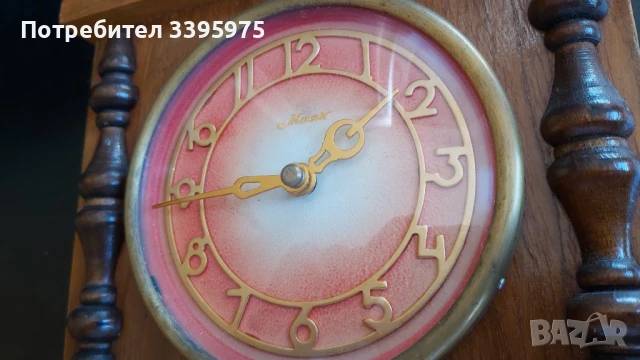 Ретро настолен часовник МАЯК (СССР), снимка 2 - Стенни часовници - 51359200