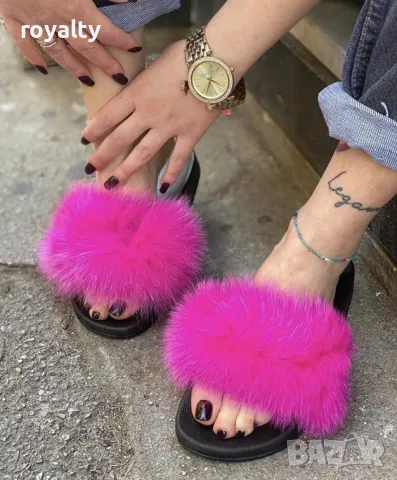 Равни чехли - циклама ЕСТЕСТВЕН пух