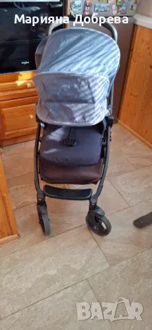 Комбинирана количка Per Perego Futura 3 in 1 + Бебешки шезлонг Cangaroo, снимка 9 - Детски колички - 48036792