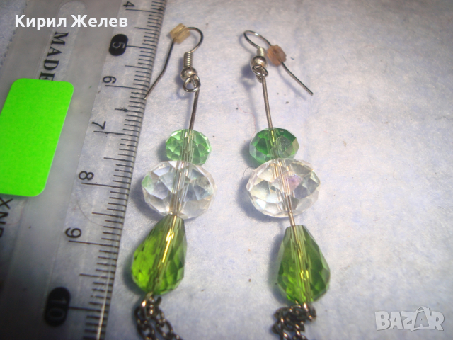 КРАСИВИ КРИСТАЛНИ ЮВЕЛИРНО ФАСЕТИРАНИ ЭЕШЪН АРТ ОБЕЦИ 2151, снимка 5 - Обеци - 36512353