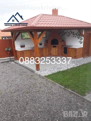 Изграждане на дървени навеси Покриви с гаранция Ремонт на покриви и хидроизолации, снимка 13 - Ремонти на покриви - 49818413