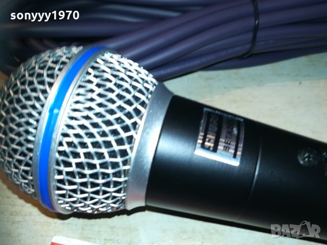 shure beta sm58s profi mic с кабел и държач 2003211950, снимка 2 - Микрофони - 32240064
