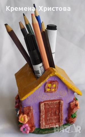 Къщичка с ограда от цветя -органайзер , снимка 5 - Други - 51272002