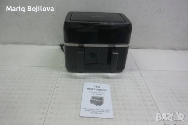Двоен Air fryer T&G BEST COOKING 32847A0 - отделни LED дисплеи за всяка зона, снимка 12 - Фритюрници - 52032952