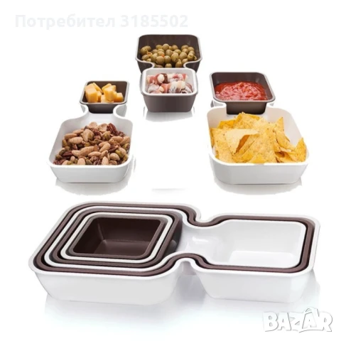 Цветни купички от 6 части. Изработени са от висококачествена, плътна пластмаса., снимка 9 - Чинии - 51276829