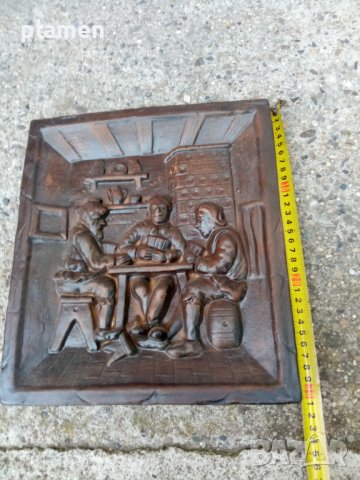 Старо керамично пано картина, снимка 1