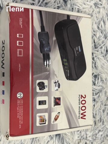 Автомобилен инвертор 200W – 12V към 220V