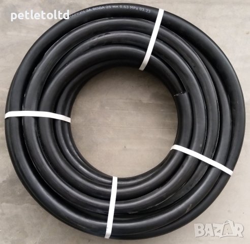 Маркуч гумено-текстилен за вода с вътрешен отвор Ф 25 мм 