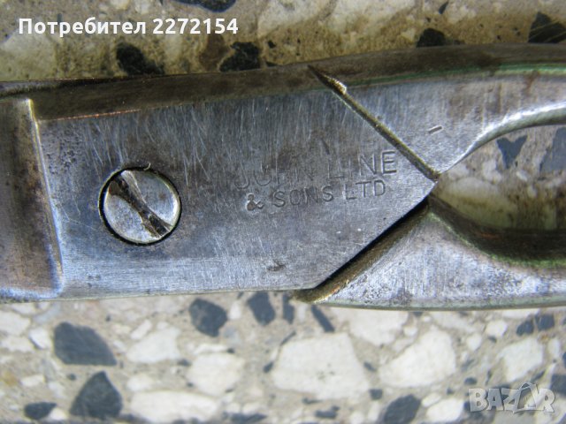 Британска шивашка ножица-2, снимка 3 - Антикварни и старинни предмети - 28486358