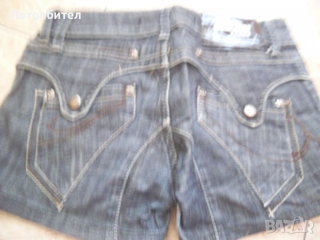 Къси дънки с ниска талия ХС-С, снимка 2 - Къси панталони и бермуди - 37672648