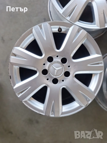 ОРИГИНАЛНИ АЛУМИНИЕВИ ДЖАНТИ МЕРЦЕДЕС /W204/-5x112х66.6-16цола, снимка 3 - Гуми и джанти - 51618034