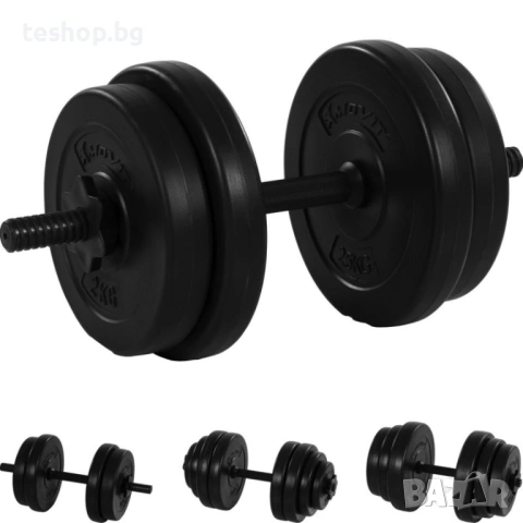 Дъмбел 2х2 кг+2х2.5кг+2х5кг+лост