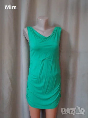 М Къса рокля в зелено , снимка 3 - Рокли - 50670460