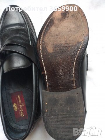 Мъжки обувки Clifford James,от солиден телешки бокс,размер 8,5 UK, снимка 3 - Официални обувки - 39879953