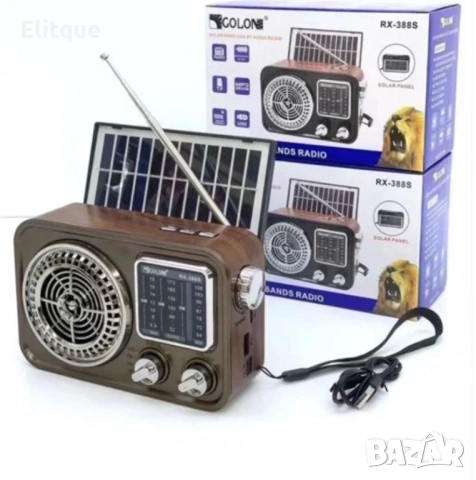 Радио GOLON RX-388S със соларен панел, снимка 4 - Друга електроника - 52832279