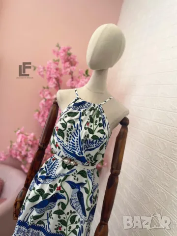Рокля LFS Tropical Vibes Blue 9577  , снимка 3 - Рокли - 50434733