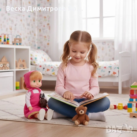 Голяма музикална детска кукла Маша от Маша и Мечокът, снимка 8 - Кукли - 52900620