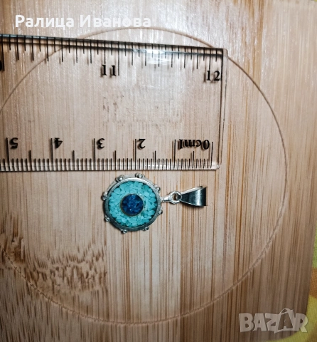 Сребърен медальон , снимка 3 - Колиета, медальони, синджири - 53142361