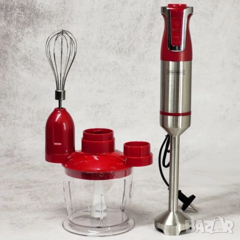 Комбиниран кухненски уред 3в1 800W - пасатор, чопър и миксер, снимка 6 - Чопъри и пасатори - 51651106