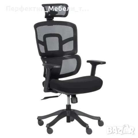 Икономичен ергономичен офис стол с мрежа-черен,червен,син,зелен цвят-НАЛИЧЕН!, снимка 5 - Столове за офис - 50209219