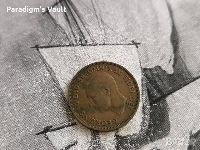 Монета - Великобритания - 1/2 (половин) пени | 1951г., снимка 2 - Нумизматика и бонистика - 43438446