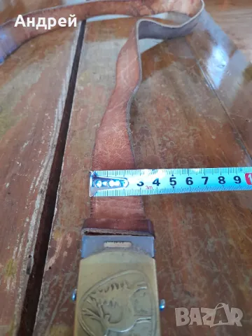 Стар кожен колан #10, снимка 4 - Други ценни предмети - 48837404