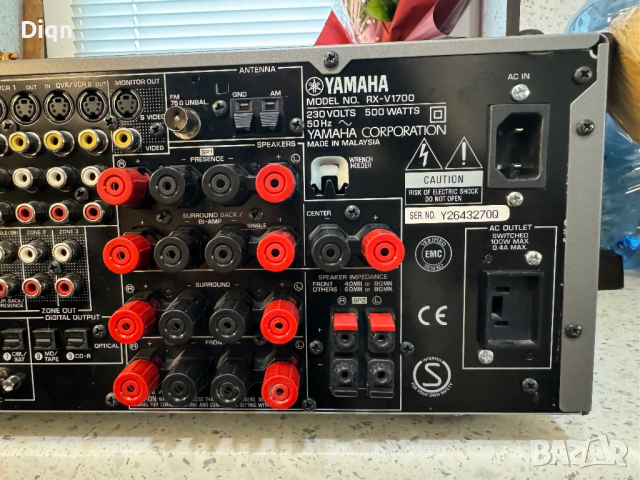 Yamaha RX-V1700, снимка 15 - Ресийвъри, усилватели, смесителни пултове - 44846906
