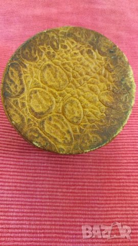 Стара касичка от естествена кожа. , снимка 4 - Колекции - 40715726