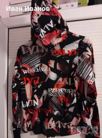 Оригинална дамска фланелка с качулка Calvin Klein, снимка 10 - Блузи с дълъг ръкав и пуловери - 49592176