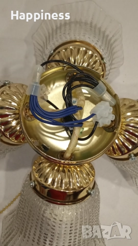 Лампа за таван с 4 Нови LED крушки, снимка 6 - Лампи за таван - 50578938