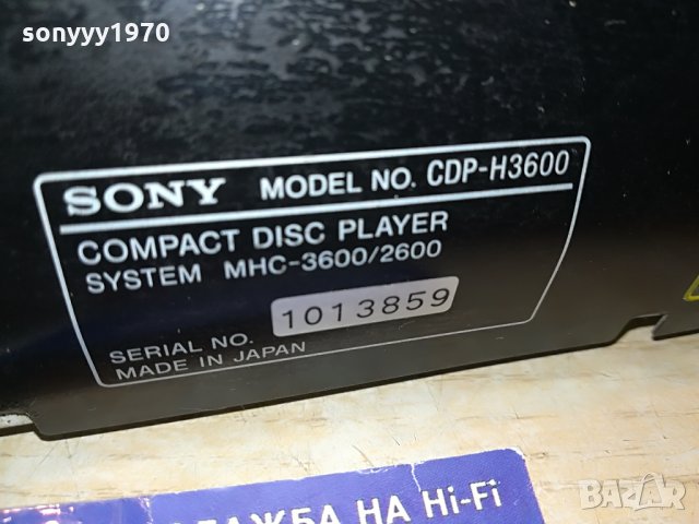 sony cdp-h3600 made in japan 1007211424, снимка 13 - Декове - 33480375