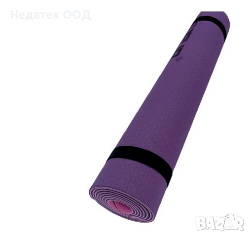 Постелка за йога, Гимнастика, розово с лилаво, 183x61x0.4см, снимка 2 - Йога - 43755636