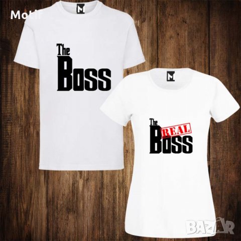 Тениски за двойки с щампи - дамска тениска + мъжка тениска