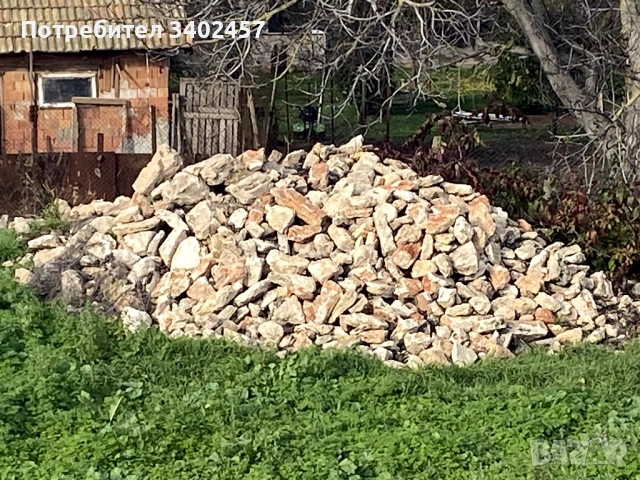 КАМЪК – ~8 м³, чист и сух, гр. Шабла, готов за товарене