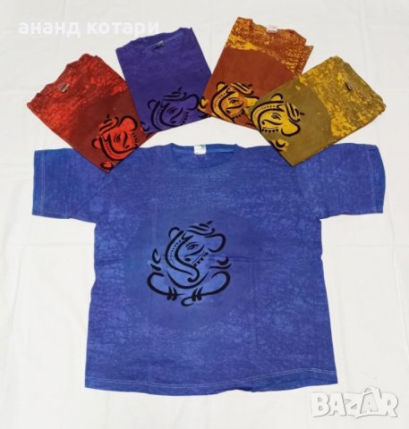 Индийски ръчно рисувани тениски- памук, снимка 6 - Тениски - 36599695