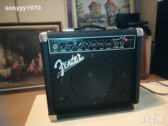 fender frontman reverb amplifier-внос germany-34х30х18см, снимка 2 - Китари - 28338733